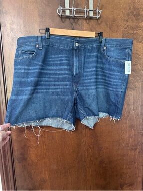 Old Navy High Waisted Slouchy Straight Distressed Denim Cutoff Shorts